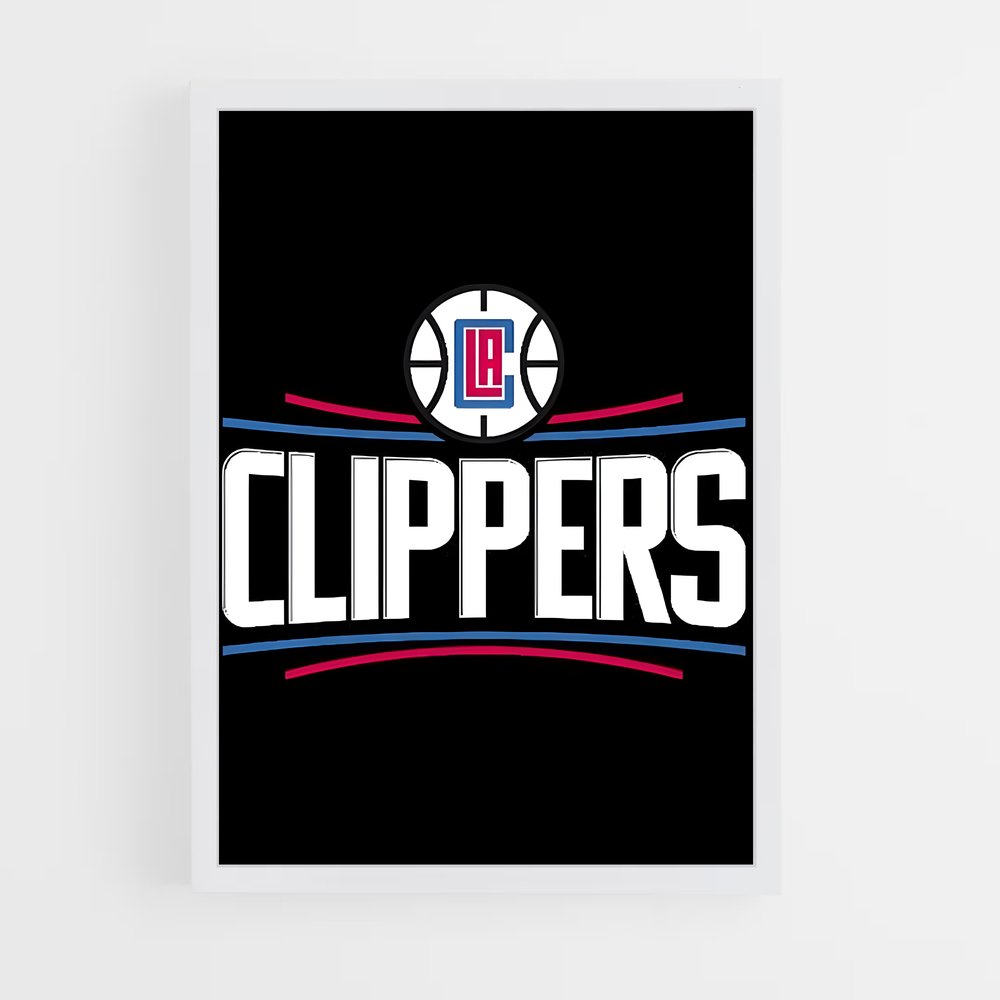 Poster Clippers Pride – affiche Basketball (vue 3)